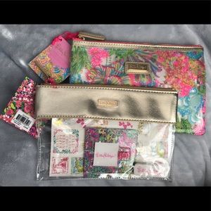 TWO Brand New Lilly Pulitzer Pencil Pouches